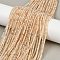 Natural Citrine Beads Strands, Cube, 2x2x2mm, Hole: 0.5mm, about 190pcs/strand, 14.96''(38cm)