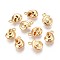 Brass Charms, Real 18K Gold Plated, Snail, 10x7x4mm, Hole: 1mm