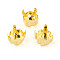 201 Stainless Steel Sew on Prong Settings, Claw Settings for Flat Back Rhinestone, Flat Round, Golden, Fit for 7.5mm Rhinestone, 7.5x6mm, Hole: 1.2mm