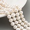 Natural Cultured Freshwater Pearl Beads Strands, Potato, PapayaWhip, 8~9mm, Hole: 0.6mm, about 22~23pcs/strand, 6.50 inch(16.5cm)