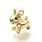 Brass Charms, Dog Charms, Lead Free & Cadmium Free, Rack Plating, Long-Lasting Plated, Real 18K Gold Plated, 10.5x5.5x10mm, Hole: 1.6mm