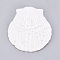 Resin Cabochons, Shell, White, 48~50x46~47x11mm