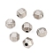 Tibetan Style Alloy Beads, Round, Cadmium Free & Lead Free, Thailand Sterling Silver Plated, 6x6.5x5.5mm, Hole: 1.8mm