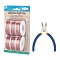 Round Aluminum Wire, with Iron Side Cutting Pliers, Dark Salmon, 17 Gauge, 1.2mm, 16m/roll, 6 rolls