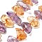 Natural Ametrine Beads Strands, Nuggets, 16.5~28x9.5~13x5.5~11.5mm, Hole: 1~1.2mm, about 28~32pcs/strand, 15.94~16.30 inch(40.5~41.4cm)