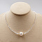 Imitation Pearl & Glass Beaded Necklaces for Women Summer Design, White