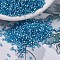 MIYUKI Delica Beads, Cylinder, Japanese Seed Beads, 11/0, (DB0692) Dyed Semi-Frosted Silver Lined Aqua, 1.3x1.6mm, Hole: 0.8mm, about 20000pcs/bag, 100g/bag