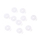 Silicone Linking Rings, Ring, White, 7.5x3mm, Inner Diameter: 2mm