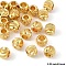 20Pcs Brass Spacer Beads, Long-Lasting Plated, Corrugated Round, Real 18K Gold Plated, 5x4mm, Hole: 2mm
