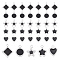 DICOSMETIC 40pcs 5 Styles Stainless Steel Enamel Heart Charms Flat Round Enamel Pendants Dangle Star Charms Glitter Rhombus Charms for Jewelry Making,Hole:1.8mm