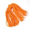 Nylon Knitting Thread, Round, Dark Orange, 5.5~6.5mm