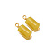 Natural Topaz Jade Pendants, with Stainless Steel Finding, Column, 15x6mm