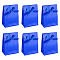 Paper Packing Bags with Bowknot, Rectangle, Dark Blue, 10.5x7.5x0.3cm, Open: 10.5x7.5x4.1cm