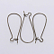Iron Hoop Earring Findings, Earring Clasps, Antique Bronze, 25x12mm, 50pcs/bag