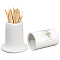 Ceramics Toothpick Holders, Column, White, 45x74mm, Inner Diameter: 21mm