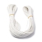 PU Leather Thread Cord, Flat, for DIY Jewelry Making, White, 2x1mm, about 109.36 Yards(100m)/Bundle