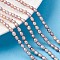 Natural Cultured Freshwater Pearl Beads Strands, Rice, Grade A++, Rosy Brown, 2.8~3.2mm, Hole: 0.5mm, about 70~71pcs/strand, 13.98''(35.5cm)