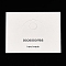 Paper Foldable Header Cards, Word Printed Packaging Paper Card with Hanging Hole, Rectangle, Floral White, 6x8x0.04cm, Hole: 1cm