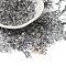 Transparent Colours Glass Round Beads, Round Hole, Faceted, Black, 6x5.5mm, Hole: 1.2mm, about 2000pcs/pound