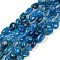 Natural Apatite Beads Strands, Tumbled Stone, Grade A, Nuggets, 6~8mm, Hole: 0.8mm, about 45~47pcs/strand, 15.7 inch(40cm)