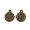 Tibetan Style Alloy Pendants, Beer Bottle Cap, Antique Bronze, 17x14x4mm, Hole: 1.8mm, about 793pcs/1000g