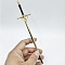 Alloy Flow Su Sword Hairpin Ancient Costume Headwear Hairpin Electroplating Pendant Sword, Golden, size 2