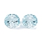 K9 Glass Imitation Austrian Crystal Beads, Faceted, Flat Round, Light Sky Blue, 8x4mm, Hole: 1mm