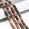 Natural Polychrome Jasper/Picasso Stone/Picasso Jasper Beads Strands, Bamboo Shape, 9.5~10x5~5.5mm, Hole: 0.8mm, about 38~40pcs/strand, 14.96~15.47''(38~39.3cm)