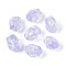 Handmade Foil Glass Beads Strands, Nuggets, Lilac, 13~14.5x9.5~11x9.5~11mm, Hole: 1~1.4mm, about 28pcs/strand, 14.17~14.76 inch(36~37.5cm)