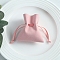 Microfiber Imitation Leather Pouches, Drawstring Bag, Rectangle, Pink, 10x8cm