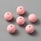 Round Food Grade Eco-Friendly Silicone Beads, Pink, 11.5mm, Hole: 2.5mm