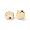 Brass Beads, Flat Round, Golden, 5x2.6mm, Hole: 1.4mm