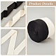AHANDMAKER 2 Roll Durable Webbing Strap 2 Colors Polycotton Flat Ribbon for Garment Accessories OCOR-GA0001-68B-4