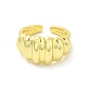 Кольцо-манжета из латуни с круассаном для женщин RJEW-E068-02LG-2