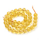 Chapelets de perles de citrine naturelle G-T064-20-8mm-2