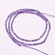 Natürlichen Amethyst Perlen Stränge&nbsp;G-G663-17-4mm-01-2