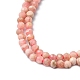 Chapelets de perles en rhodonite naturelle G-A129-2mm-21-6