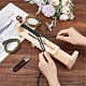 Wooden Bracelet Webbing Retainer Knitting Tool TOOL-WH0155-20-3