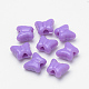 プラスチックビーズ  蝶  紫色のメディア  10x11.5x6.5mm  穴：3mm  約1425個/500g MACR-S272-36A-2