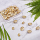 OLYCRAFT 40pcs Metal Blazer Button Set 15mm 20mm Vintage Shank Buttons Round Shaped Metal Button with 1 Hole for Blazer Suits Coat Uniform and Jacket - Light Gold BUTT-OC0001-25-6