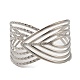 304 Stainless Steel Open Cuff Bangles AJEW-Z009-06C-P-2