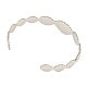 304 bracelets manchette ouverts en acier inoxydable pour femme STAS-D016-01P-3