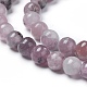 Perles de lépidolite naturelle / mica violet G-G770-04A-10mm-2