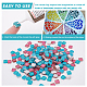 SUPERFINDINGS 282pcs Square Glitter Glass Mosaic Tiles Cabochons Shine Crystal Mosaic Glass Pieces Bulk Assorted for Home Decoration or DIY Crafts GLAA-FH0001-01C-4