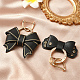 2 шт. 2 стиля подвеска-бантик из искусственной кожи HJEW-SP0001-23C-6