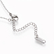 304 Stainless Steel Initial Pendant Necklaces NJEW-O118-34-5