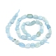 Chapelets de perles en aigue-marine naturelle G-D0004-A02-04-3