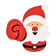 クリスマスのテーマサンタクロース形紙キャンディーロリポップカード  ベビーシャワーと誕生日パーティーの装飾用  レッド  7.7x7.2x0.04cm  約50個/袋 CDIS-I003-03-3