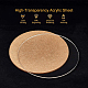 Benecreat 2 Uds 7 pulgadas hoja de acrílico transparente círculo redondo dis hoja de acrílico para decoración OACR-BC0001-03C-4