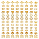 PandaHall 144pcs 24K Gold Plated Flower Bead Caps DIY-PH0009-26-1